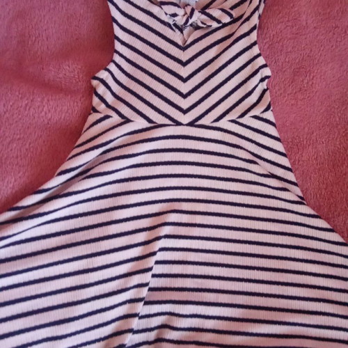 Mayoral striped dress for 4 years like new with bow and nice back cut