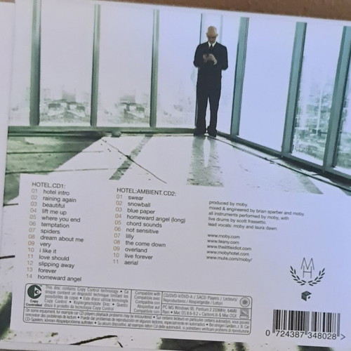 Moby CD Hotel σαν καινούργιο, ηλεκτρονική μουσική