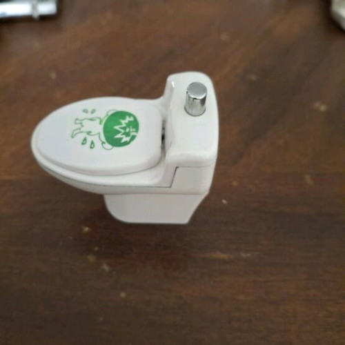Gag Toilet Bowl Lighter BD Butane Jet Flame used