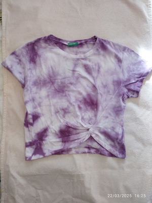 Benetton Short-Sleeve T-Shirt New, Purple, Size XL, Age 10-11