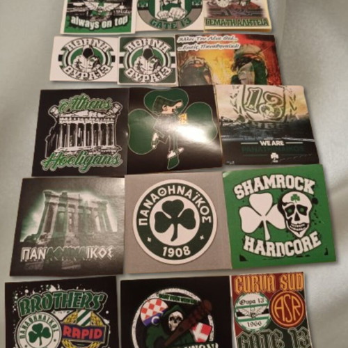 Panathinaikos stickers pack of 15 like new