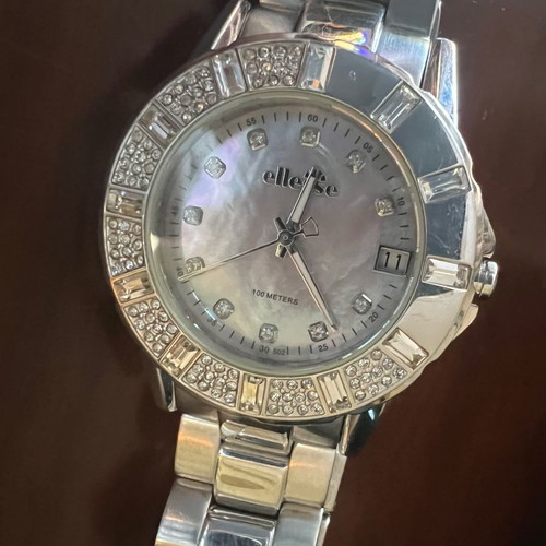 Ellesse women's watch used with stones and stainless steel bracelet