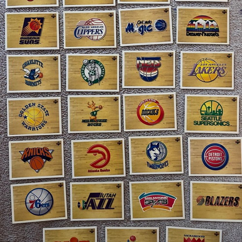 NBA team logos Upper Deck cards like new