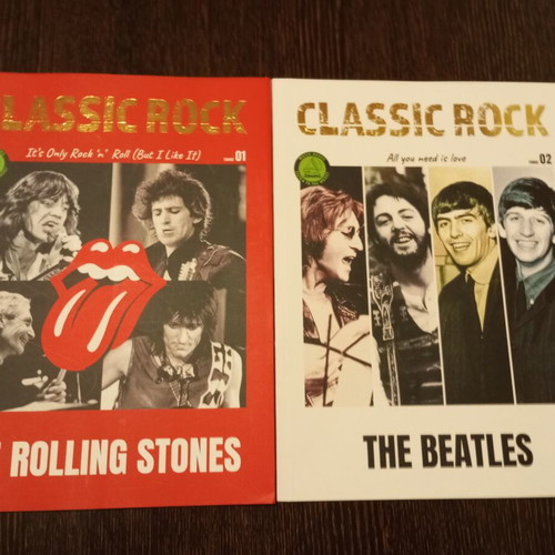 Classic rock music books The Rolling Stones and The Beatles new