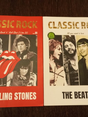 Classic rock music books The Rolling Stones and The Beatles new