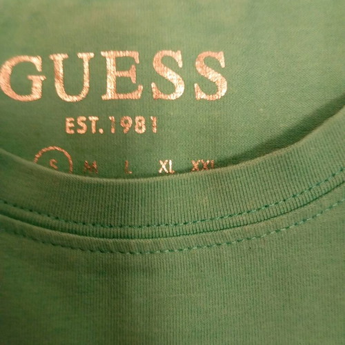 Guess short-sleeve t-shirt new, mint green, size S