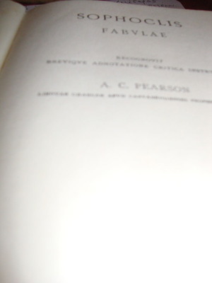 Sophoclis Fabvlae used book 1957