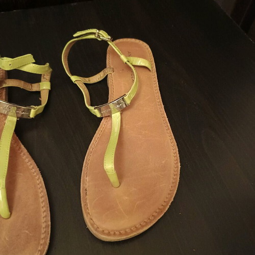 Antonio Melani sandals Italian No40 like new, green