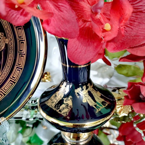 Fakiolas-Greece 24k Gold Collector's Set of Gilded Vessels New