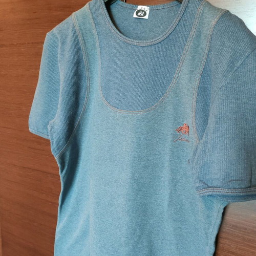 T-shirt Nikos Apostolopoulos used, blue, size Small