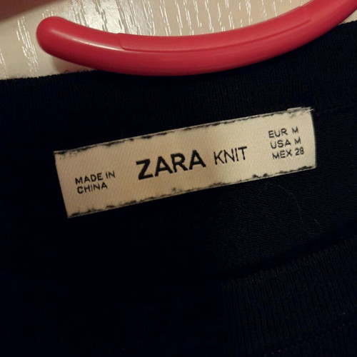 Zara black blouse medium used with gold buttons on sleeves