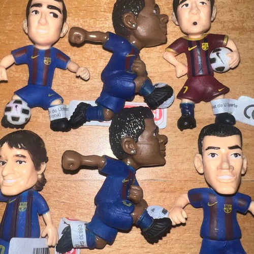 Leo Messi Barcelona Football Figures set of 17, like new