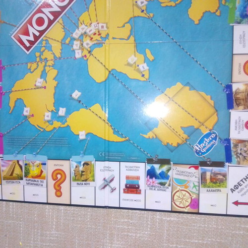 Monopoly Travel World Tour used, complete and functional board game