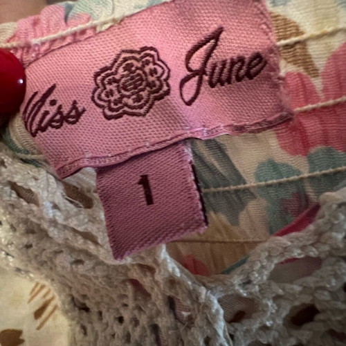 Miss June women's floral dress like new, multicolored, long
