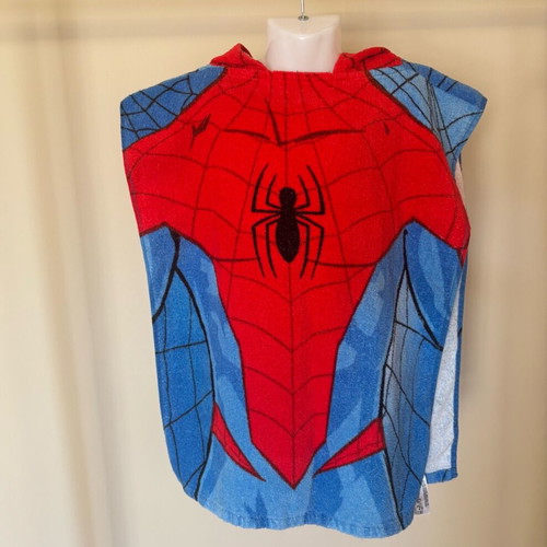 Spiderman hooded kids poncho new, size S for ages 2-4