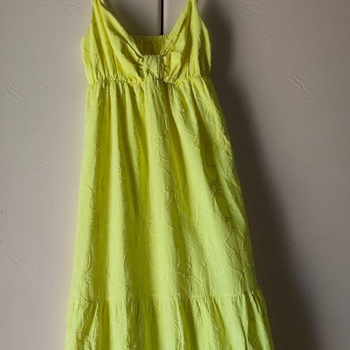 Dress medium size yellow cotton like new