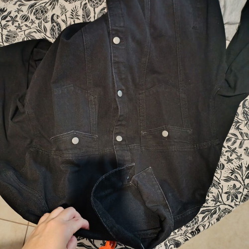 Black denim jacket, plus size