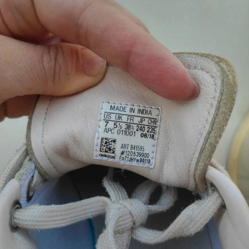 Adidas Stan Smith women's leather shoes used, beige-pink, size 39