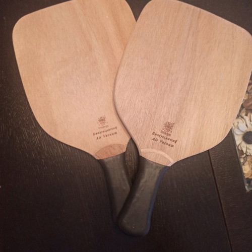 Wooden professional rackets used, minimally used
