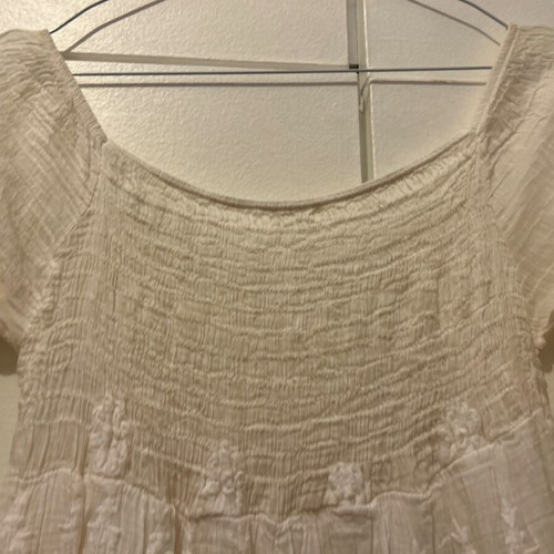 King Kong, white dress, size S, 70% cotton, 30% silk, with lining.
