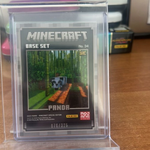 Minecraft numbered cards set of 3, like new
