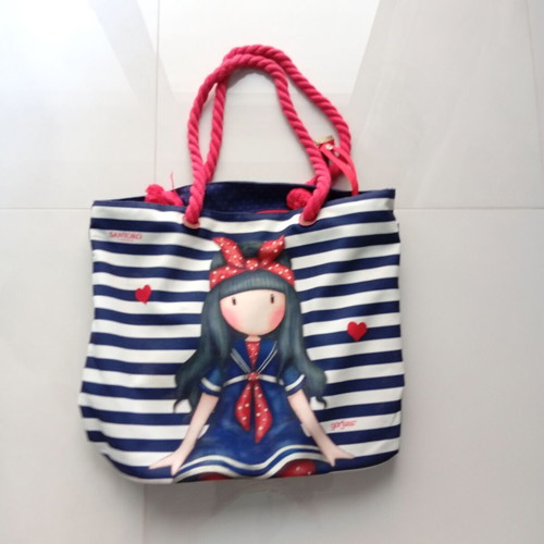 Beach bag shoulder type used, 50x38x20 cm