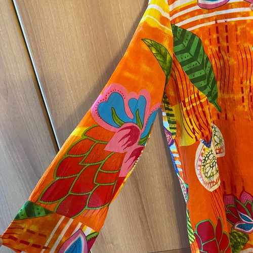 Long oversized colorful shirt new, cotton