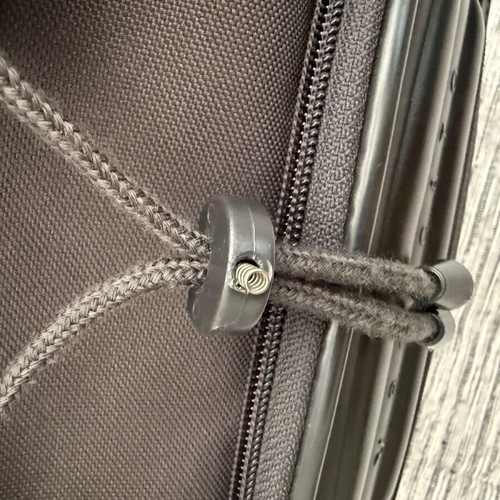 Roncato backpack used, grey, with minor signs of wear