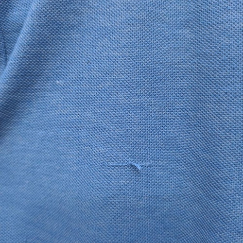T-shirt with collar Woodland used, size L, blue