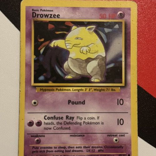 Drowzee Base Set 49/102 Pokemon card