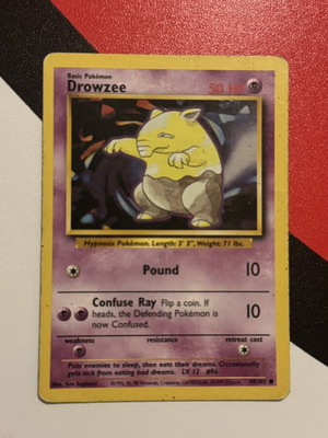 Drowzee Base Set 49/102 Pokemon card