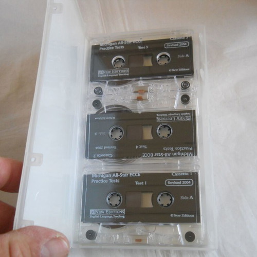 Michigan All Star Ecce Practice Tests Peter Kipling tapes 1,2,3 like new