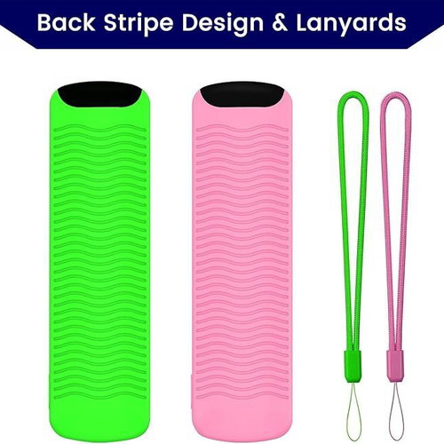 Luminous Silicone Remote Control Case for Firestick with Airtag Holder