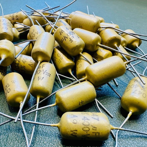 Mullard Mustard 47nf 400V 10% Capacitor new, genuine NOS