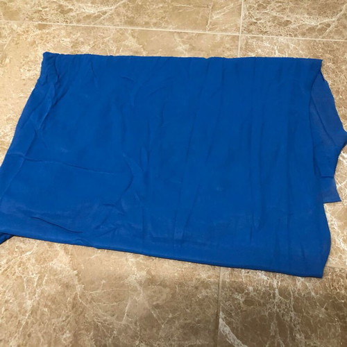 Blue lightweight elastic lining fabric used