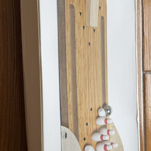 Wooden Mini Bowling Game like new