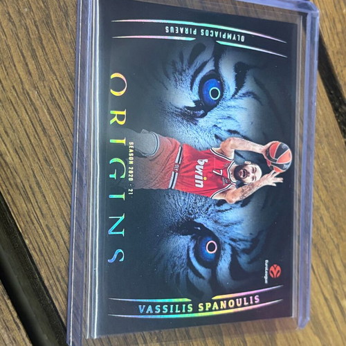 Vassilis Spanoulis 2025-26 Origins EuroLeague White Snake Eyes SSP new