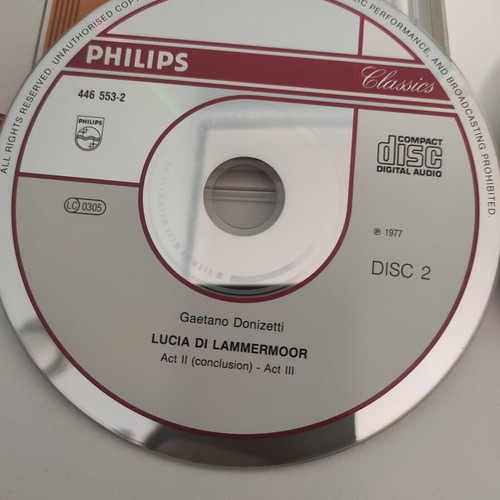 Lucia di Lammermoor 2 CD set like new, classical music