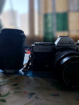 Minolta XD-5 μεταχειρισμένη με 3 φακούς και θήκη