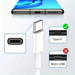 Καλώδιο Φόρτισης USB Type C 1m 6A Λευκό Καινούργιο