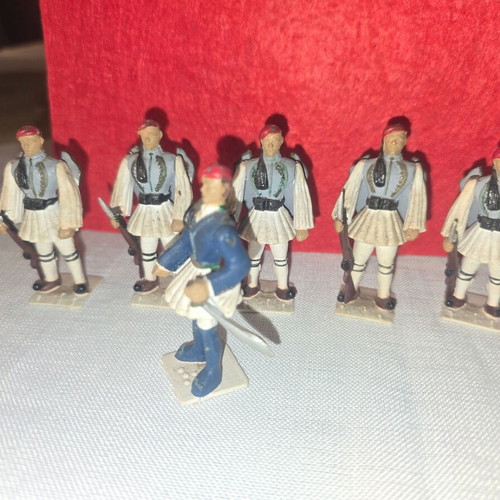Evzones toy soldiers set used, PAL