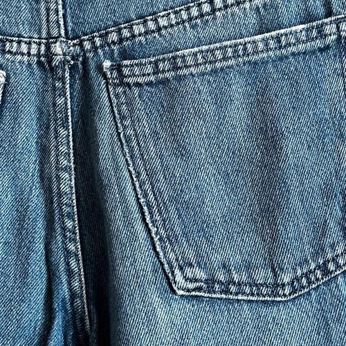 Zara blue high-waisted jeans with wide legs used, size 164 cm