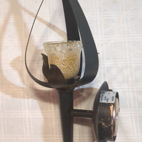 Wall light applique metal used, like new, 40 cm height