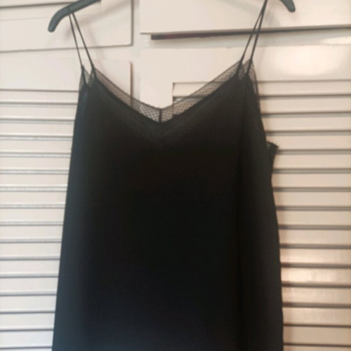 Zara transparent cami top M like new, black