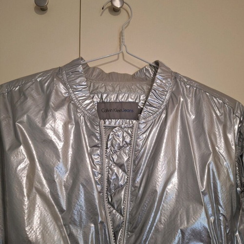 Calvin Klein women's jacket silver like new