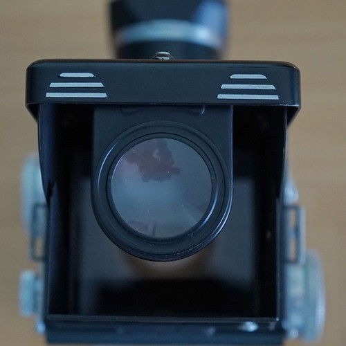 Rolleicord Va used with meter and mask for 6-4.5