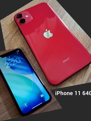 Apple iPhone 11 64GB μεταχειρισμένο, κόκκινο με μπαταρία για αντικατάσταση
