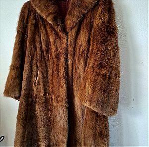 Fur coat natural