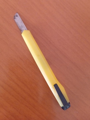 Thin paper cutter used