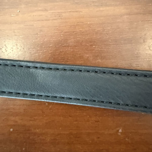 Leather bag strap black, like new, 90cm